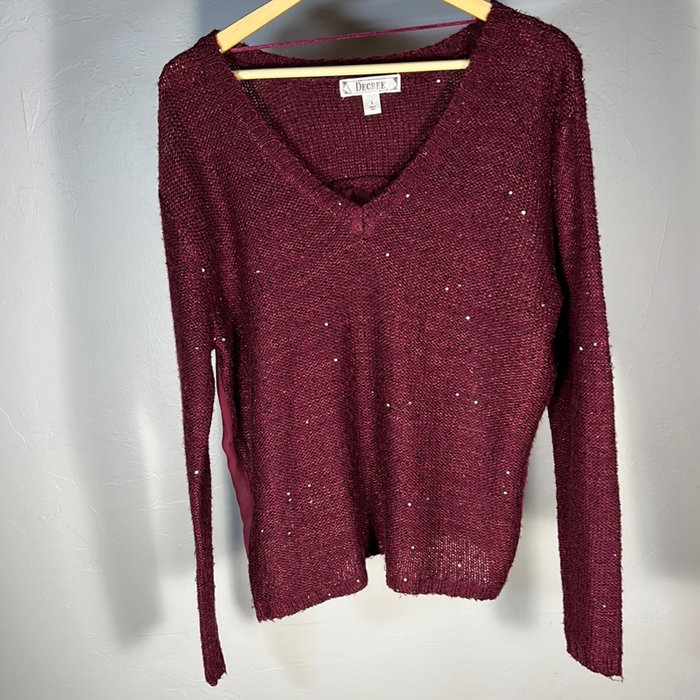 Decree Sequins Sweater - Women’s L